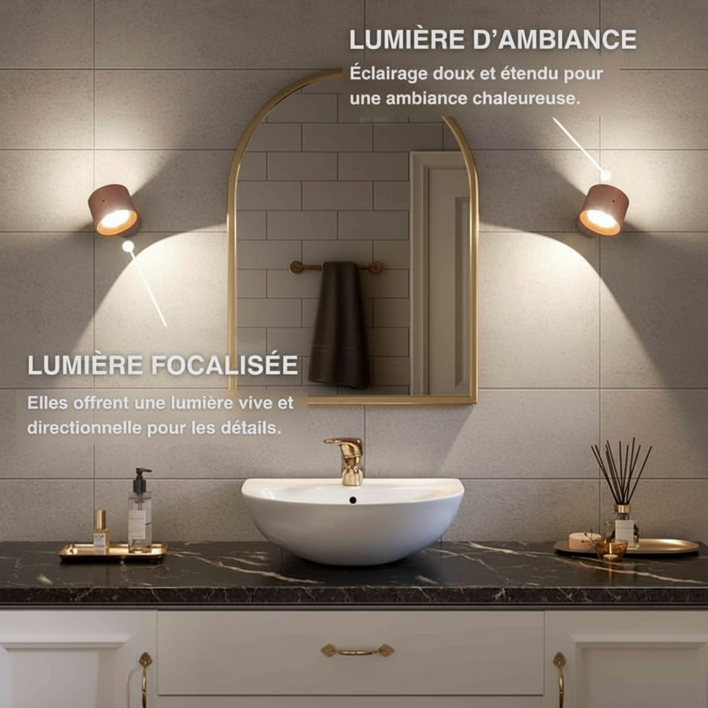 Forma Halo™ - Lampe Murale Halo Design (Blanc Chaud & Froid)