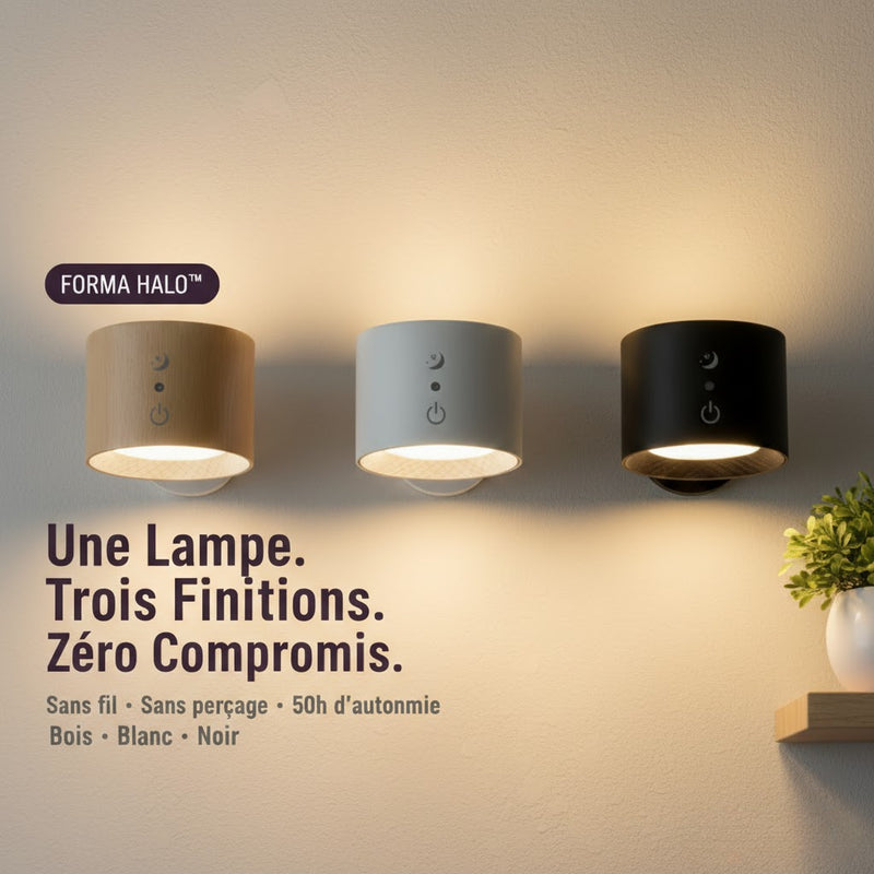 Forma Halo™ - Lampe Murale Halo Design (Blanc Chaud & Froid)